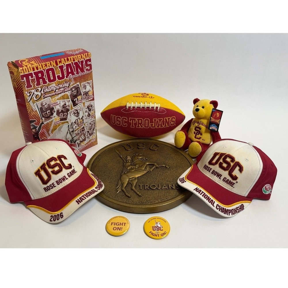 USC Trojans Football Memorabilia Collection – 8‑Piece Fan Set